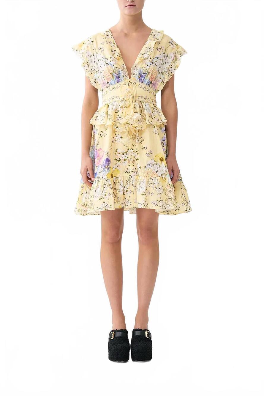 NEW CAMILLA waisted short dress in darling buds